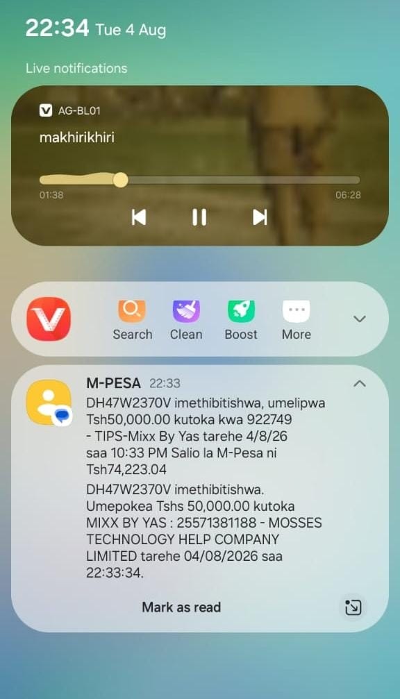 Uthibitisho wa malipo namba 6